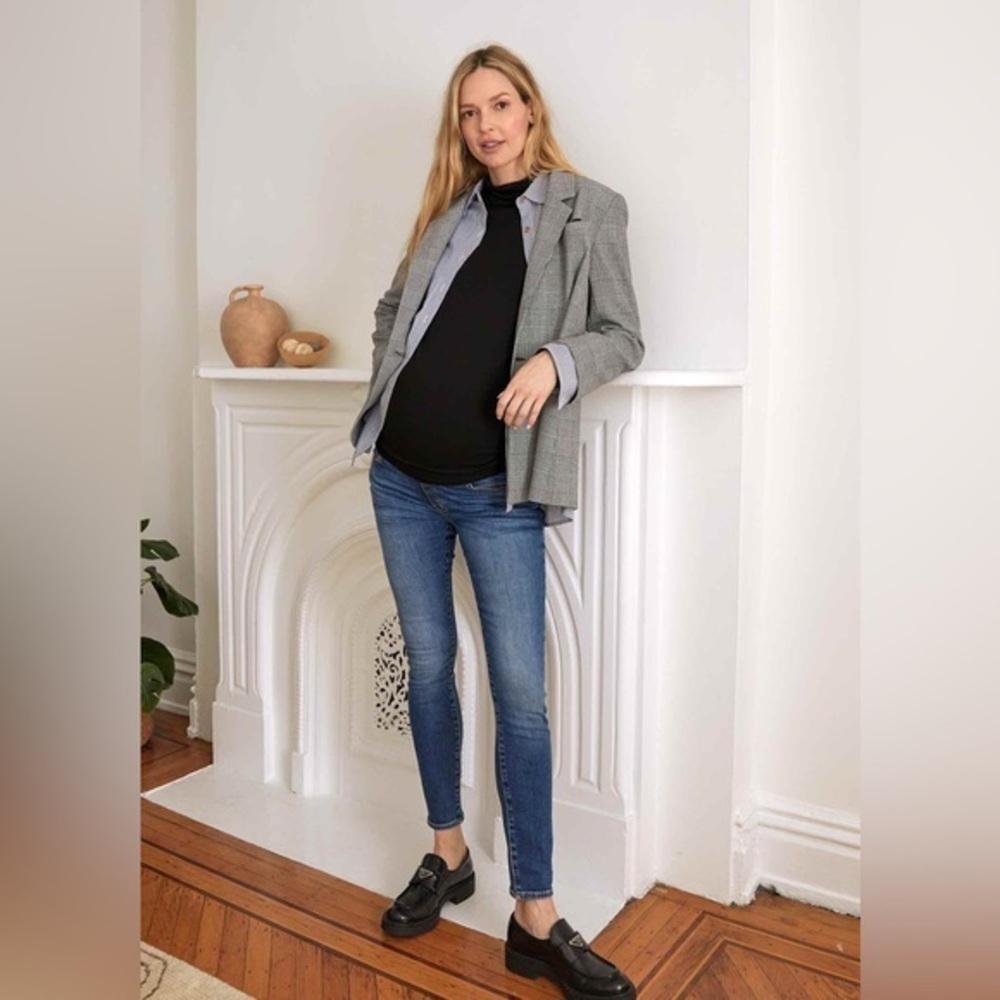 🆕 nwt Hatch maternity over the bump 24 Blue Maternity Skinny Jeans